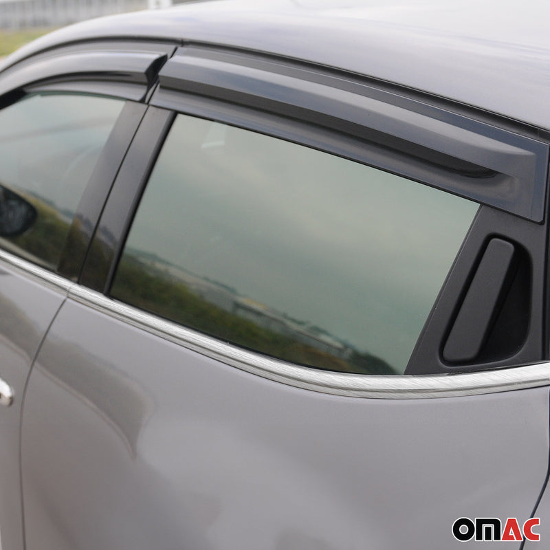 Listelli decorativi per finestrini per Renault Clio Hatchback 2012-2019 in acciaio inox, 8 pezzi
