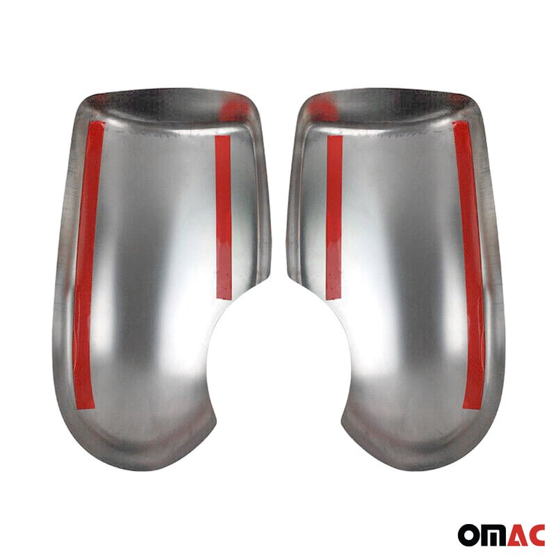 Calotte specchietti retrovisori per Ford Transit 2000-2012 ABS cromato argento 2 pezzi