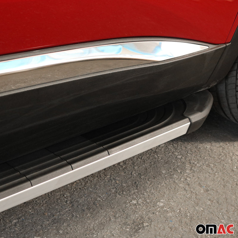 Pedane laterali per Kia Sorento 2015-2020 alluminio nero argento