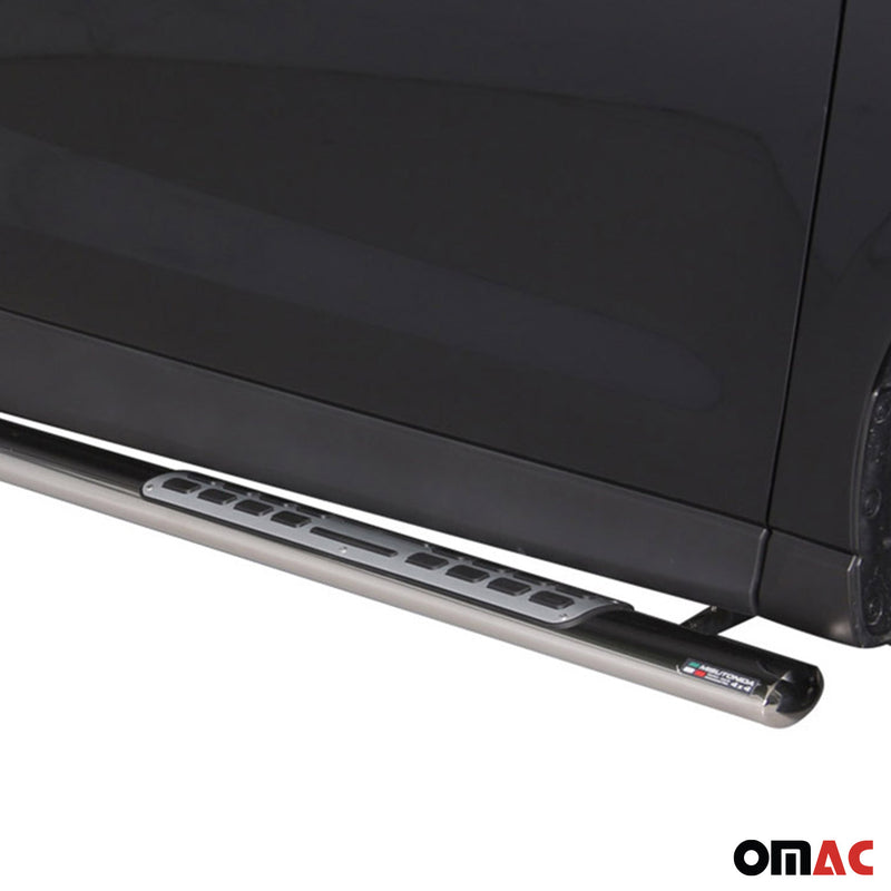 Minigonne laterali in acciaio inossidabile per Subaru Forester 2013-2015 Argento