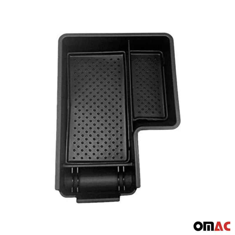 Box portaoggetti centrale per bracciolo per VW Golf 2008-2012 ABS Nero 