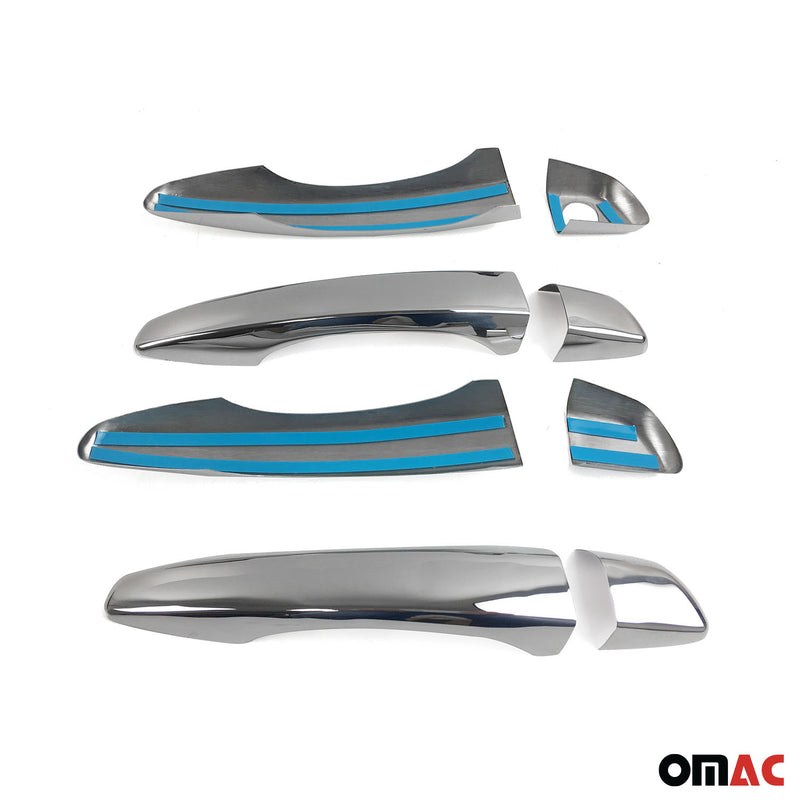 Copertura maniglia portiera per Citroen C4 Picasso / Grand Picasso 2013-24 4 porte H1 cromata 8x
