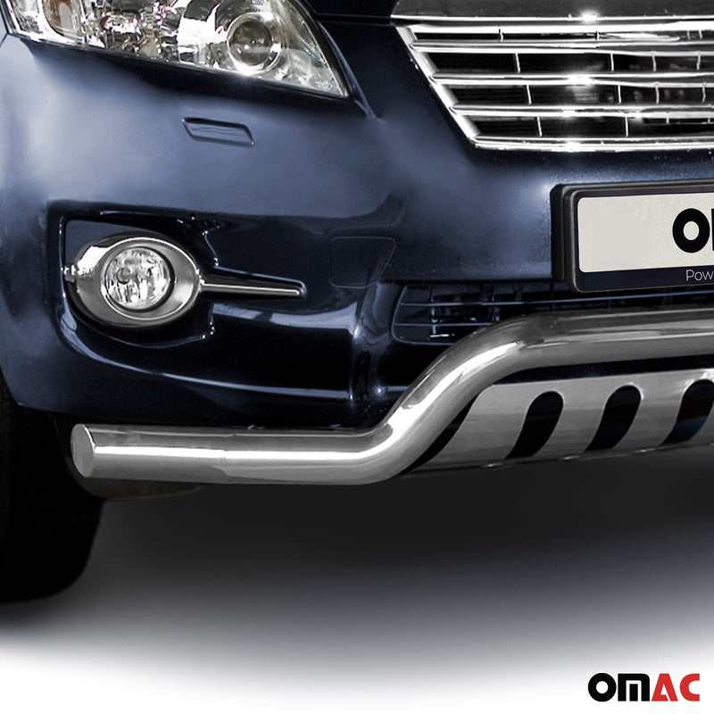 Protezione anteriore per Toyota RAV4 2010-2013 in acciaio inox con ABE argento 