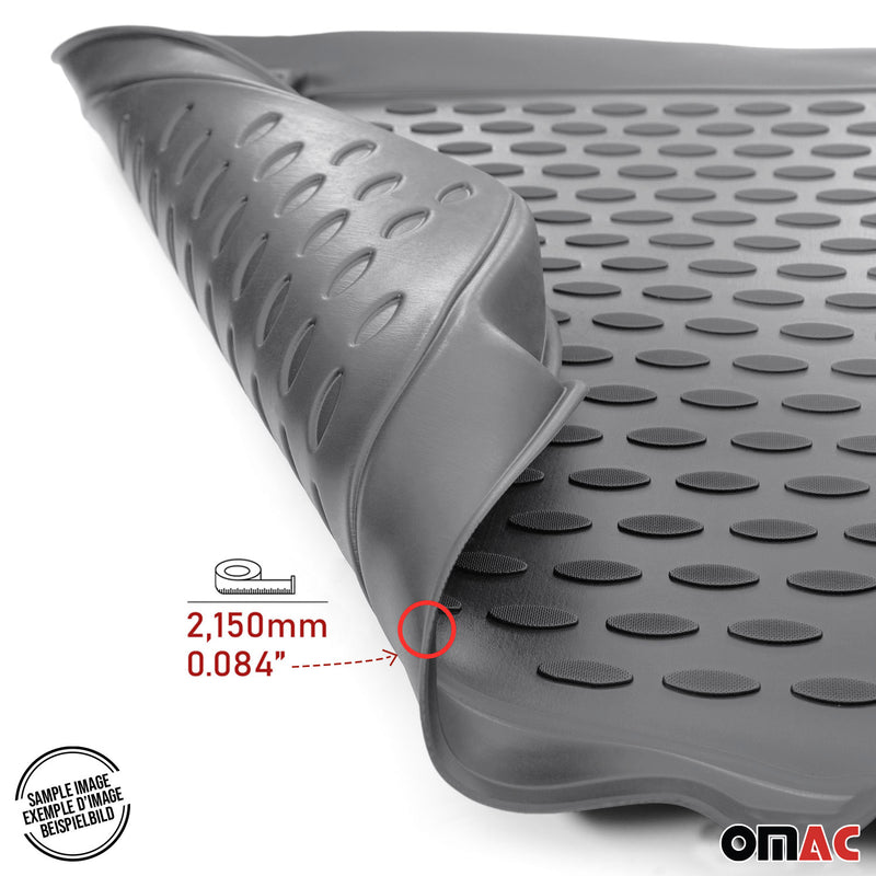 Tappetini in gomma grigi per Audi A5 Cabriolet Coupe 8T3 8F7 2007-2017, 4 pezzi.