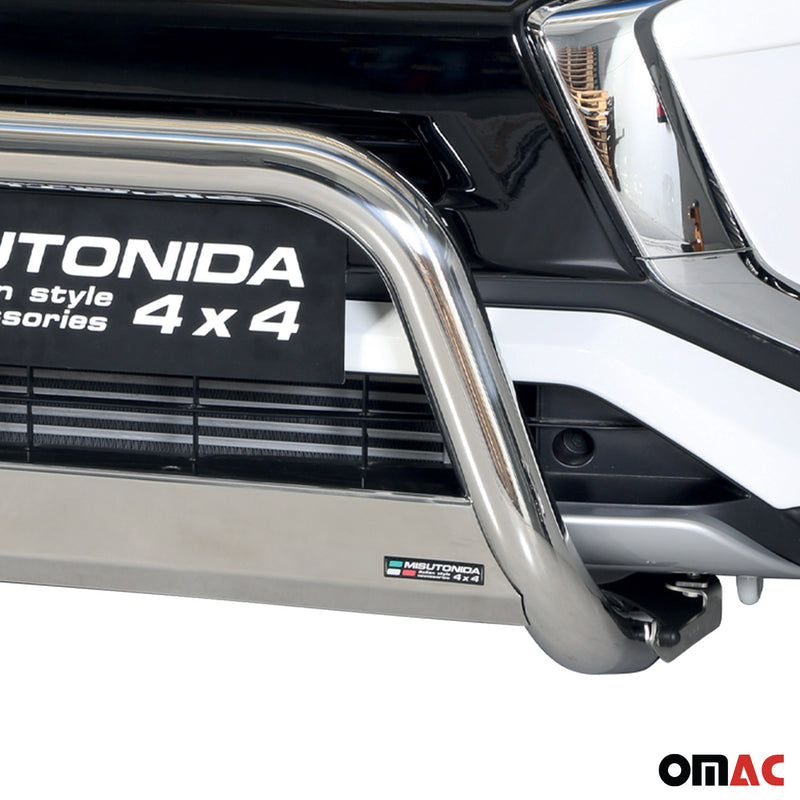 Protezione anteriore per Mitsubishi Eclipse Cross 2018-2020 acciaio ø63 