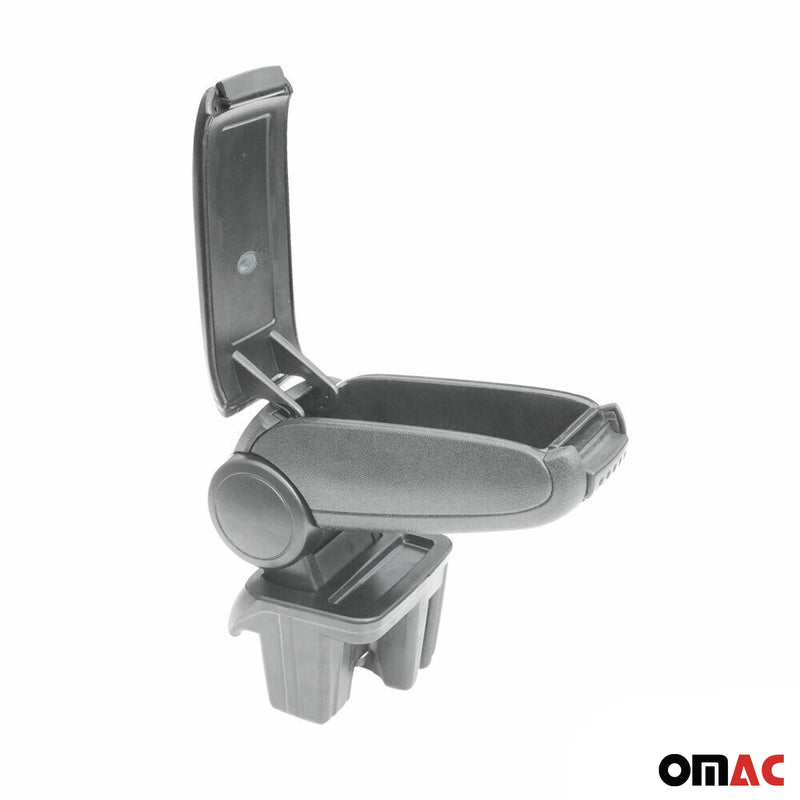 Mittelarmlehne Armlehne Mittelkonsole für Ford Focus 2015-2018 PU-Leder ABS Grau