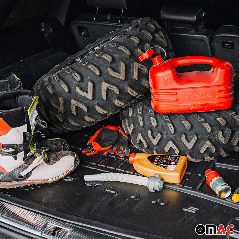 Vasca portabagagli in gomma OMAC per Volvo XC60 2008-2017, vasca portabagagli in TPE, nera