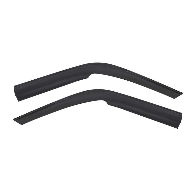 Deflettore antivento e antipioggia per Fiat Ducato 2006-2014 in plastica nera 2x