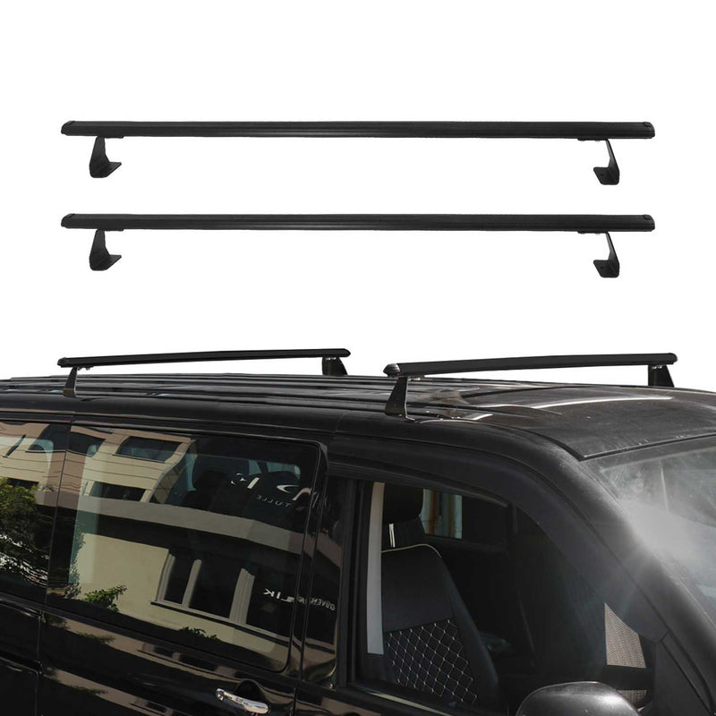 Portapacchi da tetto per VW Multivan T7 2022-2025 Alluminio Nero 2 pezzi