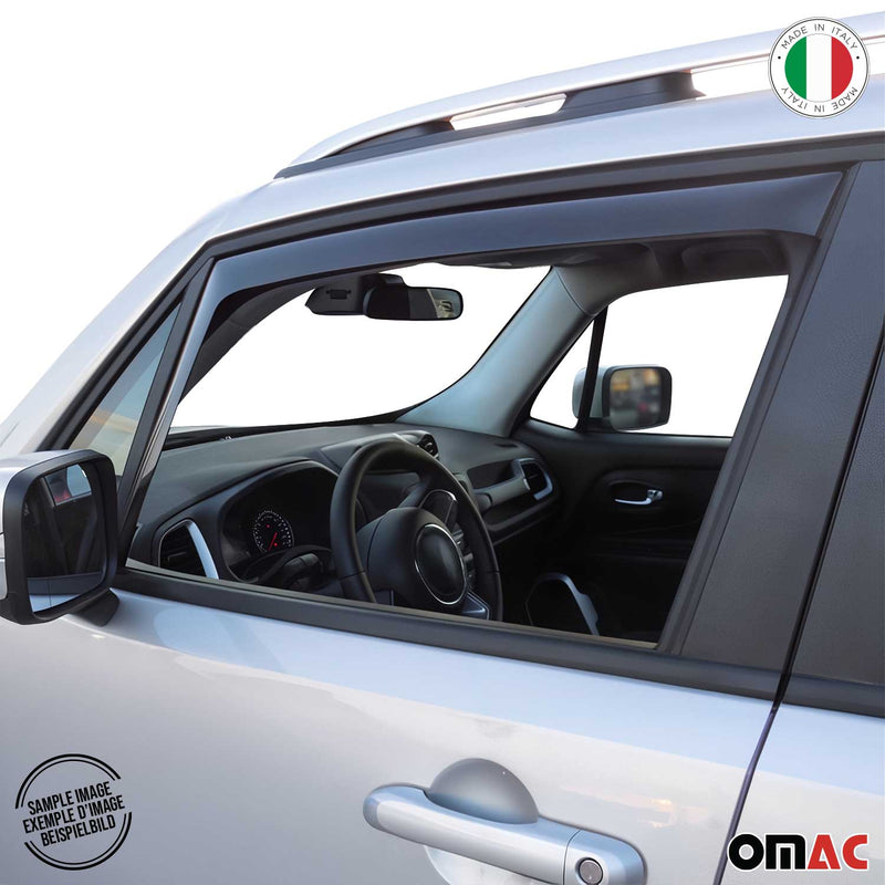 Deflettore antivento e antipioggia per Lancia Phedra 2002-2014 acrilico scuro 2 pezzi
