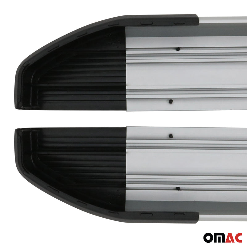 Minigonne laterali in alluminio per Fiat Fiorino 2008-2024 Argento 2 pezzi