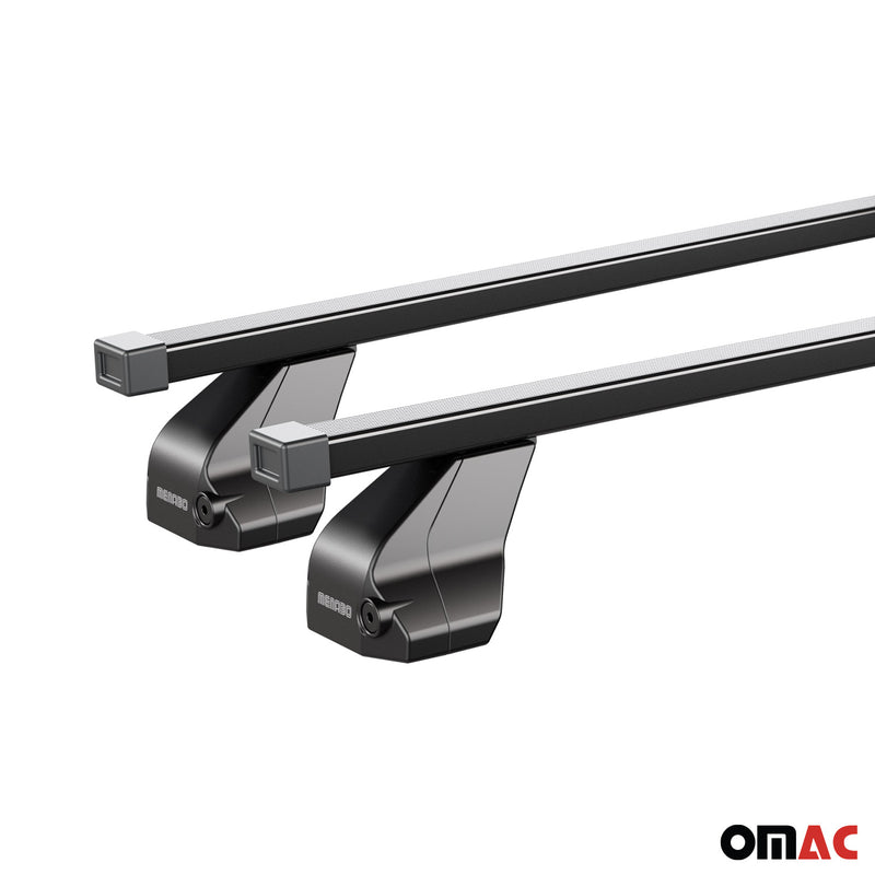 Portapacchi in acciaio Menabo per Mercedes CLS C219 2004-11 Nero