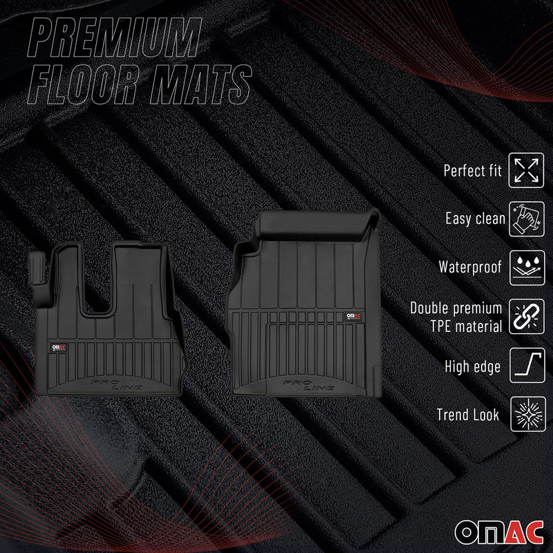 Tappetini Mercedes Actros MP4 2011-2019 TPE Nero 2 pezzi