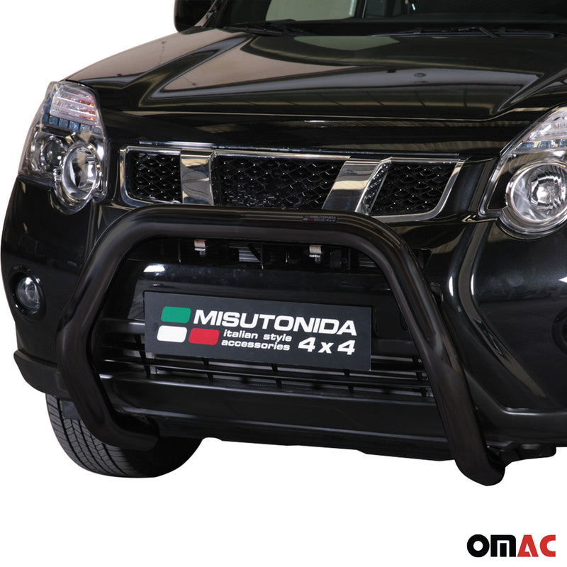 Protezione anteriore per Nissan X-Trail 2011-2014 ø76mm acciaio nero 