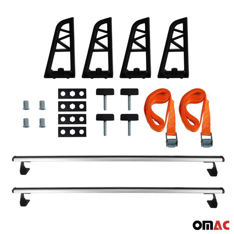 Set di 2 barre portatutto + portascale per Mercedes Vito W639 2003-2014 fermacarico