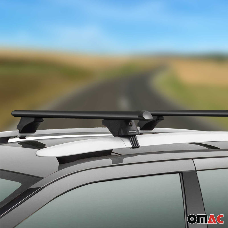 Menabo Dachträger Grundtäger für Toyota RAV4 XA50 2018-2025 75kg Alu Schwarz 2x