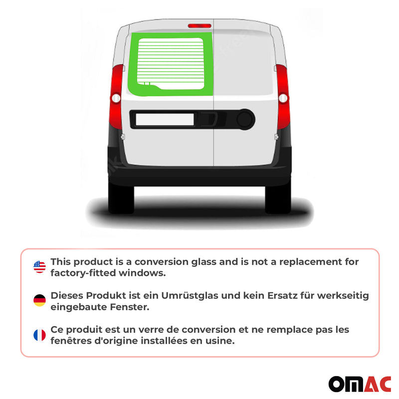 Lunotto posteriore per Fiat Doblo Maxi 2010-2024 doppia porta sinistra altezza H2