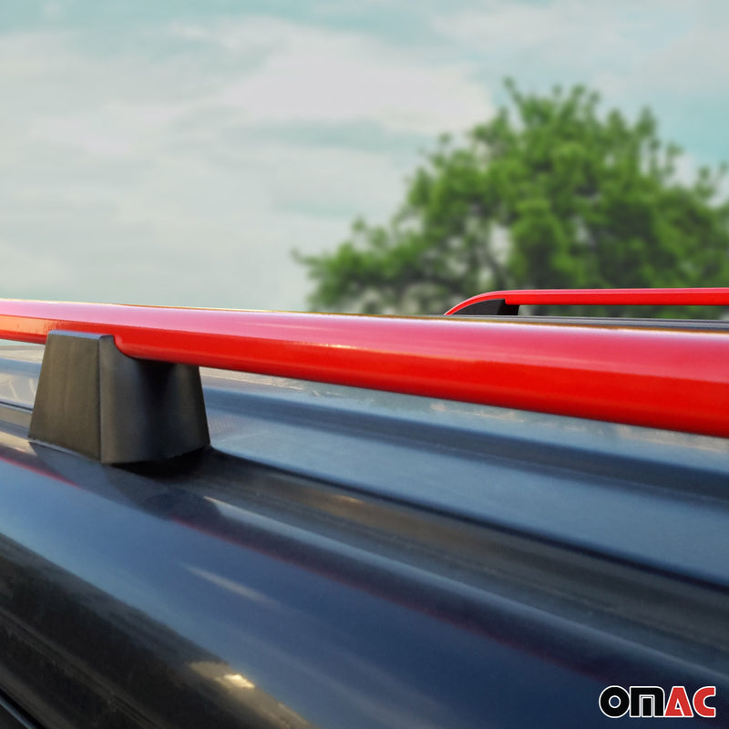Barre portatutto per VW Transporter T5 T6 L2 Long Alluminio Rosso