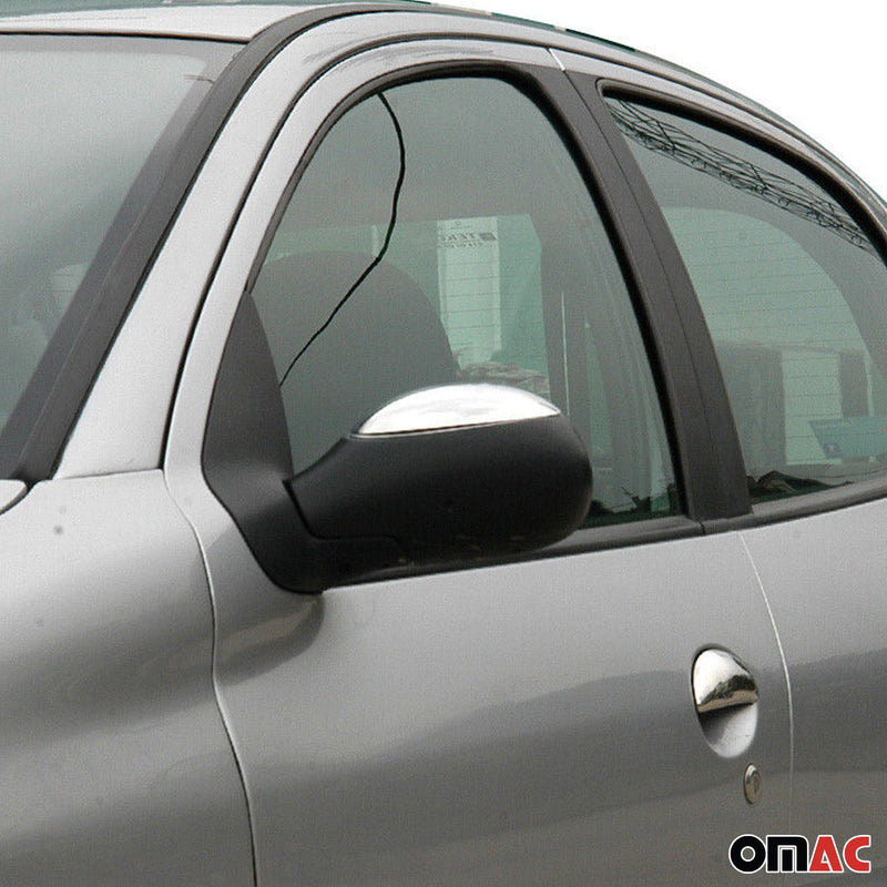 Calotte specchietti retrovisori per Citroen Xsara Picasso in acciaio inox argento 2 pezzi 