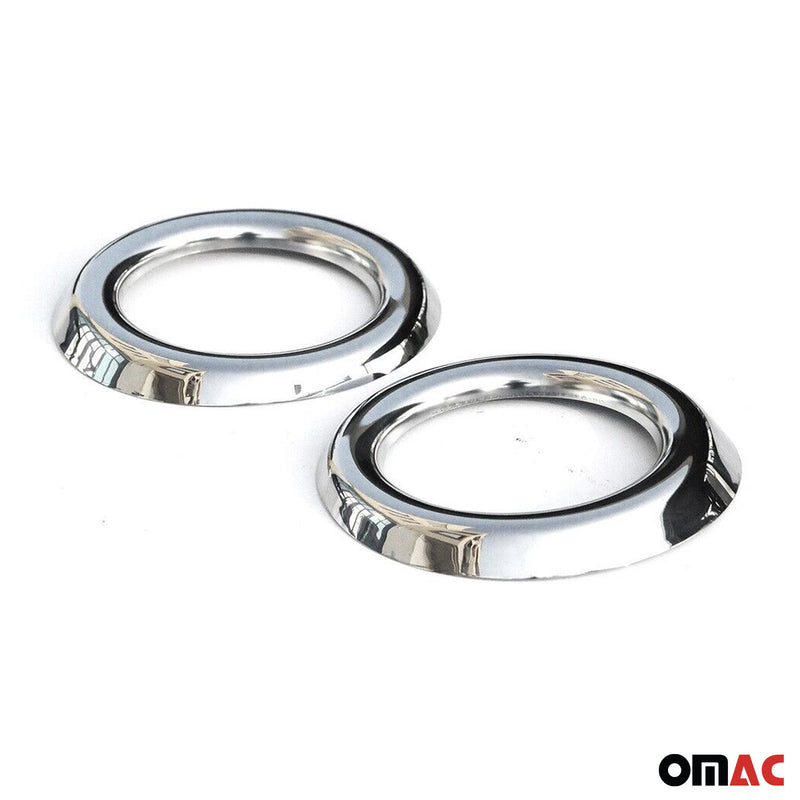 Cornice fendinebbia per Fiat Ducato 2014-2025 in acciaio inox argento 2x 