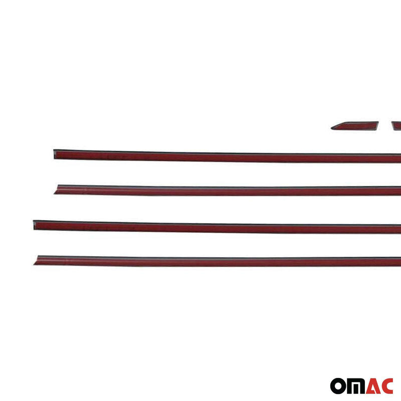 Listelli decorativi per finestrini per Chevrolet Cruze hatchback dal 2011 in acciaio inox, 6 pezzi 