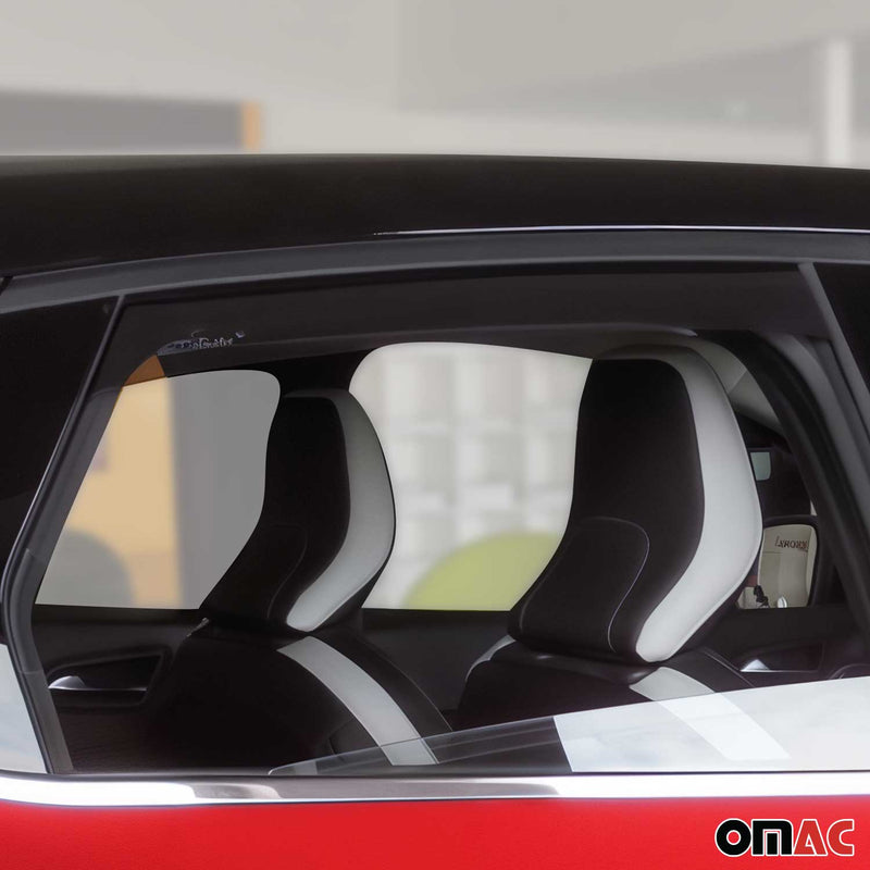 Deflettori antivento e antipioggia per Renault Captur 2020-2025 in acrilico scuro, 4 pezzi
