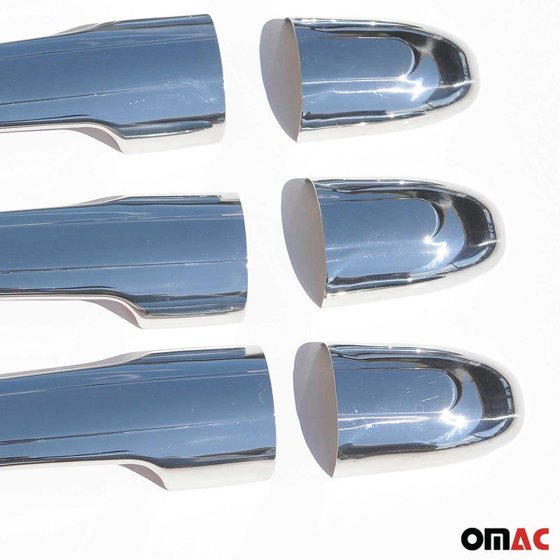 Copri maniglie per Mercedes Vito W639 2003-2014 4 porte 1 foro 8 pezzi in acciaio inox opaco 