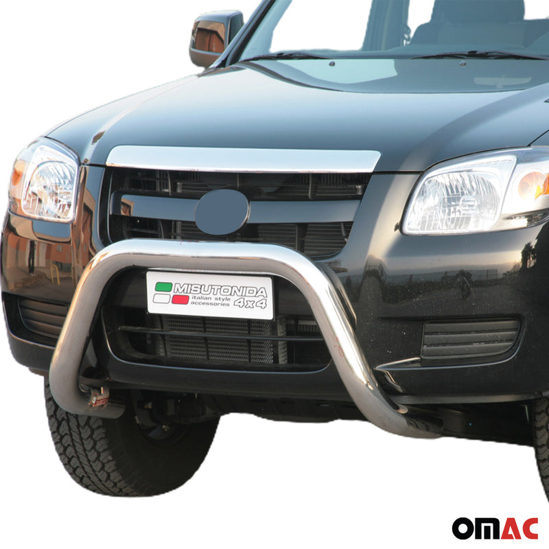 Protezione anteriore per Mazda BT-50 2006-2012 ø76mm acciaio argento