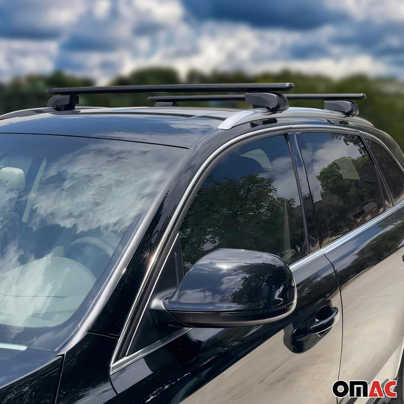 Portapacchi da tetto per Honda CR-V 2019-2023 ABE alluminio nero 2x