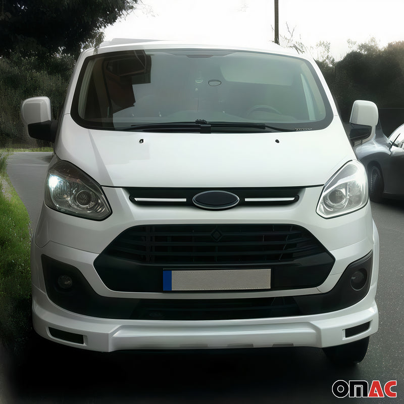 Spoiler anteriore, paraurti, splitter per Ford Transit Tourneo Custom, bianco, 1 pezzo