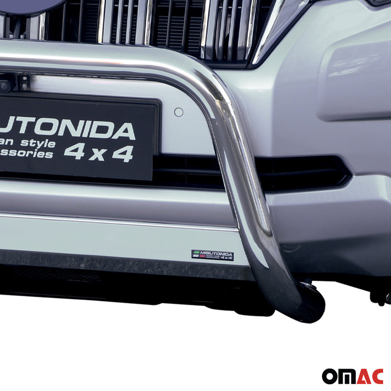 Barra di protezione anteriore per Toyota Land Cruiser Prado J150 2018-2025 ø63 acciaio 