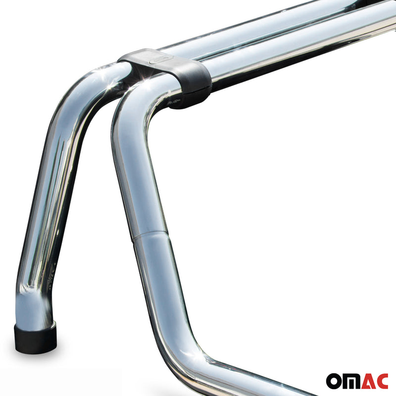 Roll bar per Nissan Navara D22 1999-06 Acciaio verniciato Ø76 Nero