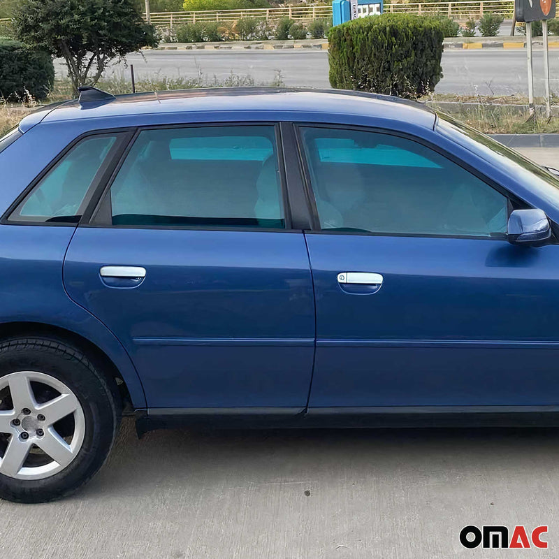 Copertura maniglia portiera per Audi A8 1994-2002 in acciaio inox argento 6 pezzi