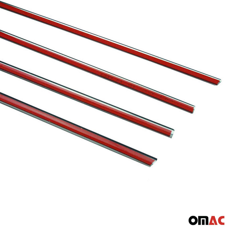 Listelli decorativi per finestrini per Chevrolet Aveo Sedan 2012-2021 in acciaio inox, 4 pezzi 
