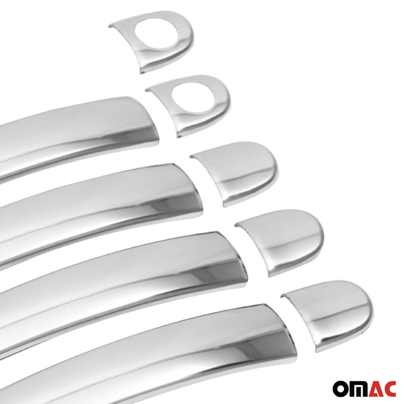 Copri maniglia porta, copri maniglia porta per Seat Mii 2011-2025 4 porte in acciaio inox argento 9 pezzi 