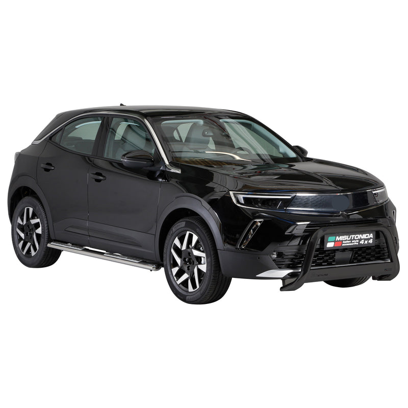 Frontbügel Frontschutzbügel für Opel Mokka 2021-2025 ø63mm Stahl Schwarz Schutz