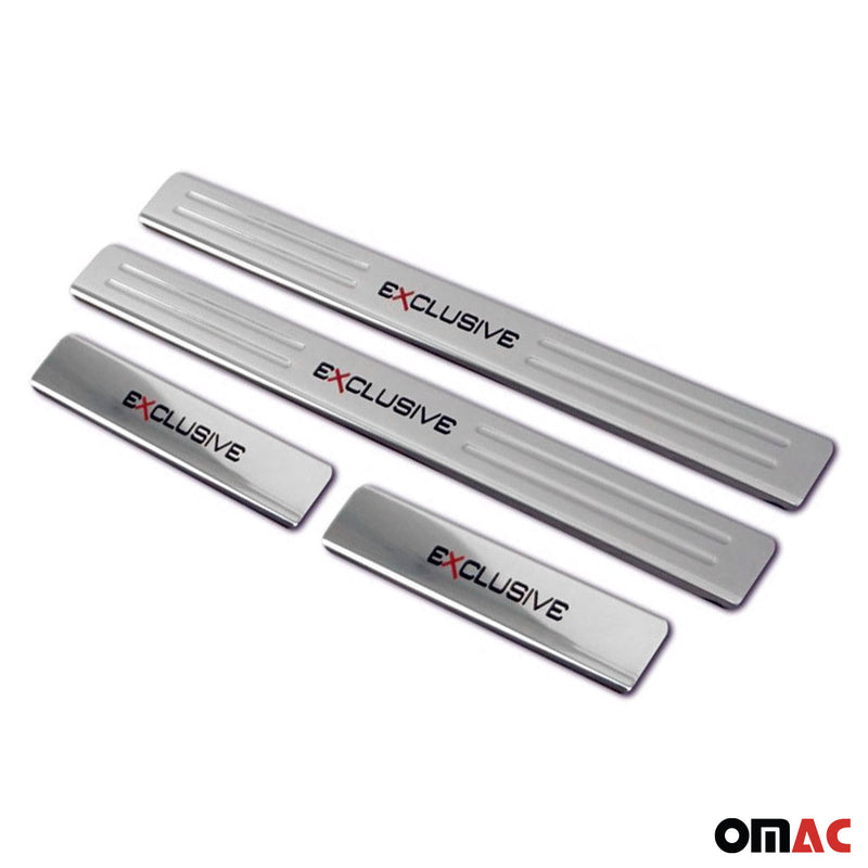 Soglie porte Exclusive per Smart Forfour 2004-2017 in acciaio inox 4x