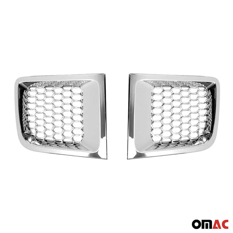 Strisce griglia per Jeep Renegade 2014-2024 Cromate ABS Argento 2x