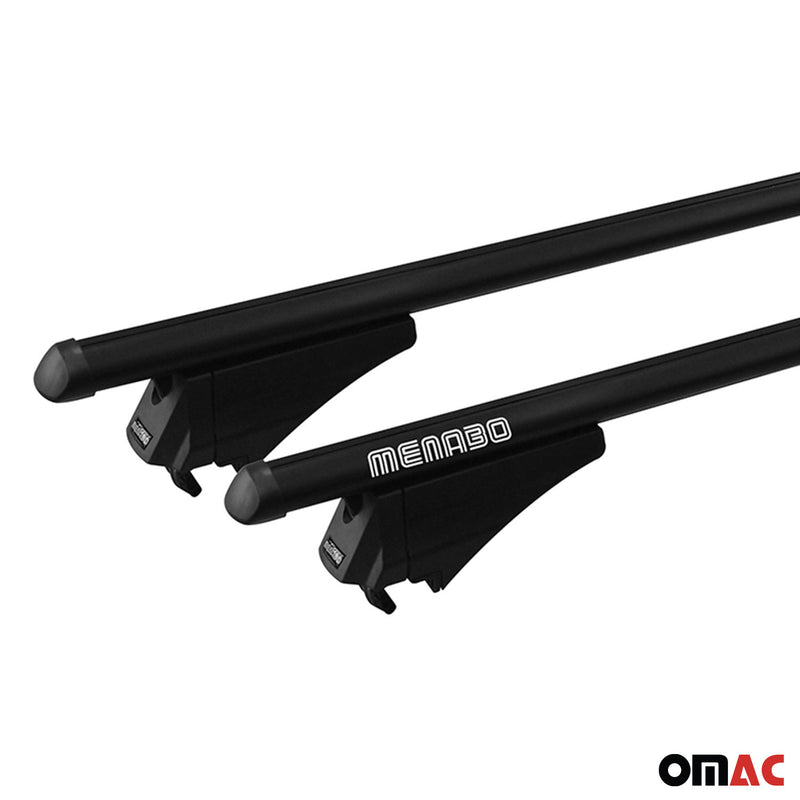 Noleggio barre portatutto Menabo in alluminio nero 2 pezzi 131cm Tiger XL