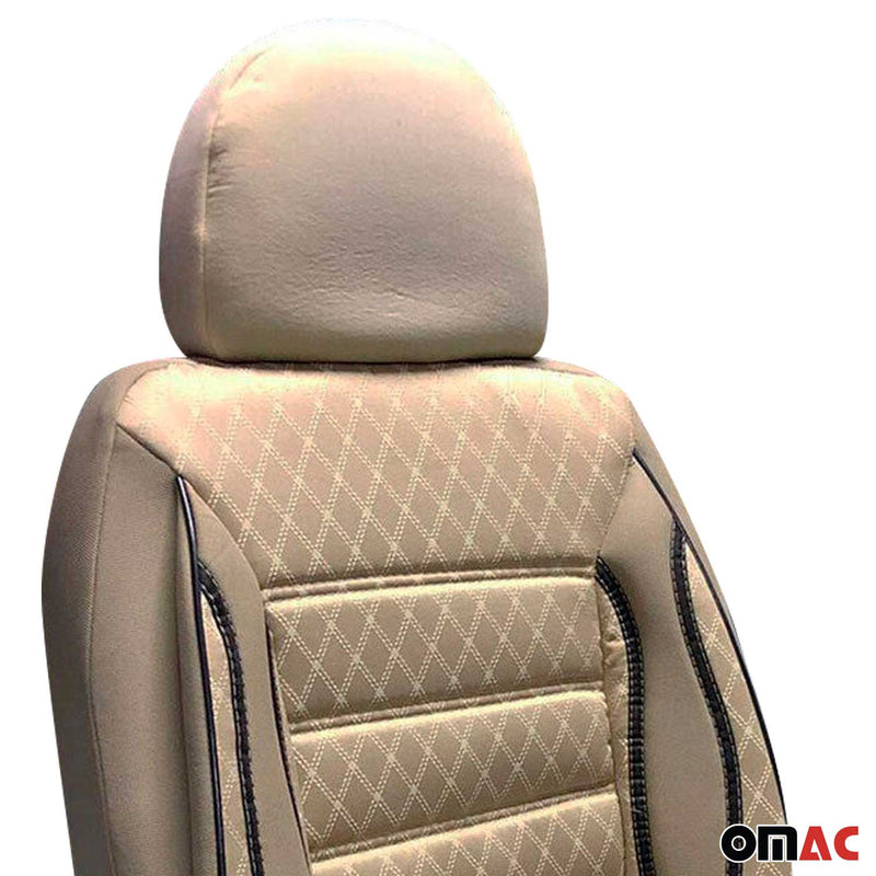Coprisedili coprisedili coprisedili in tessuto beige 1x