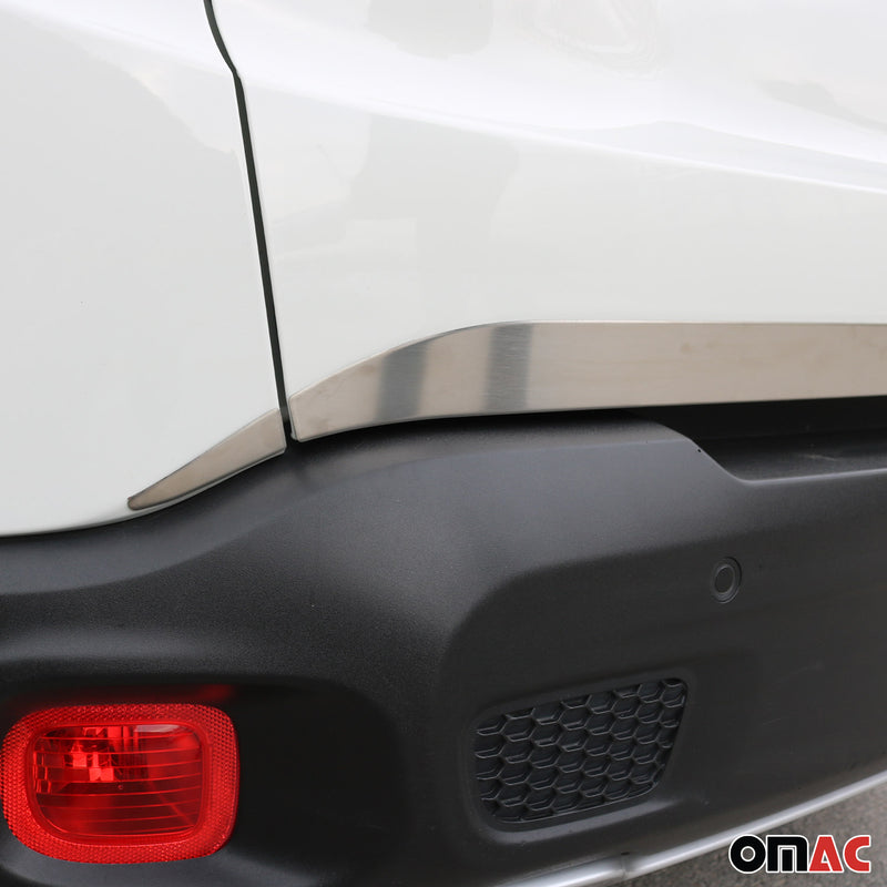 Modanatura posteriore del bagagliaio per Jeep Renegade 2015-2024 cromata spazzolata 3x