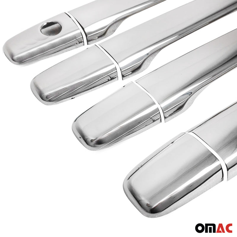 Copertura maniglia porta cromata per Citroen C-Crosser 2007-2012 acciaio inox 8x 