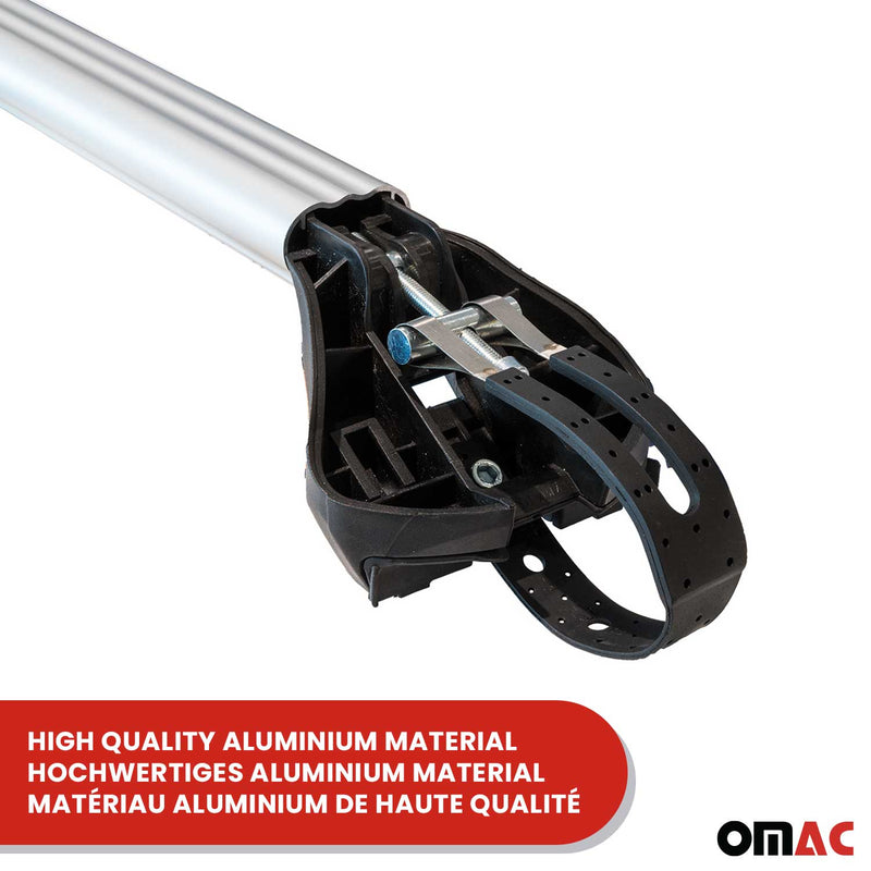 Base portapacchi per Suzuki Ignis MF 2016-2025 5 porte alluminio argento 2x ABE