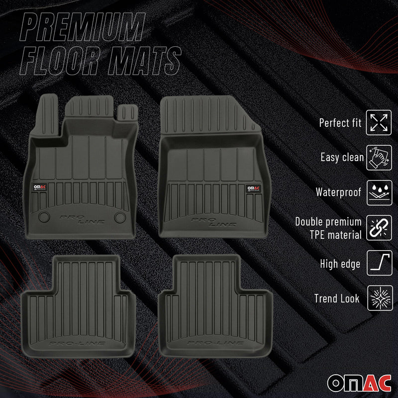 Tappetini Renault Talisman 2015-2020 TPE Nero 4 pezzi