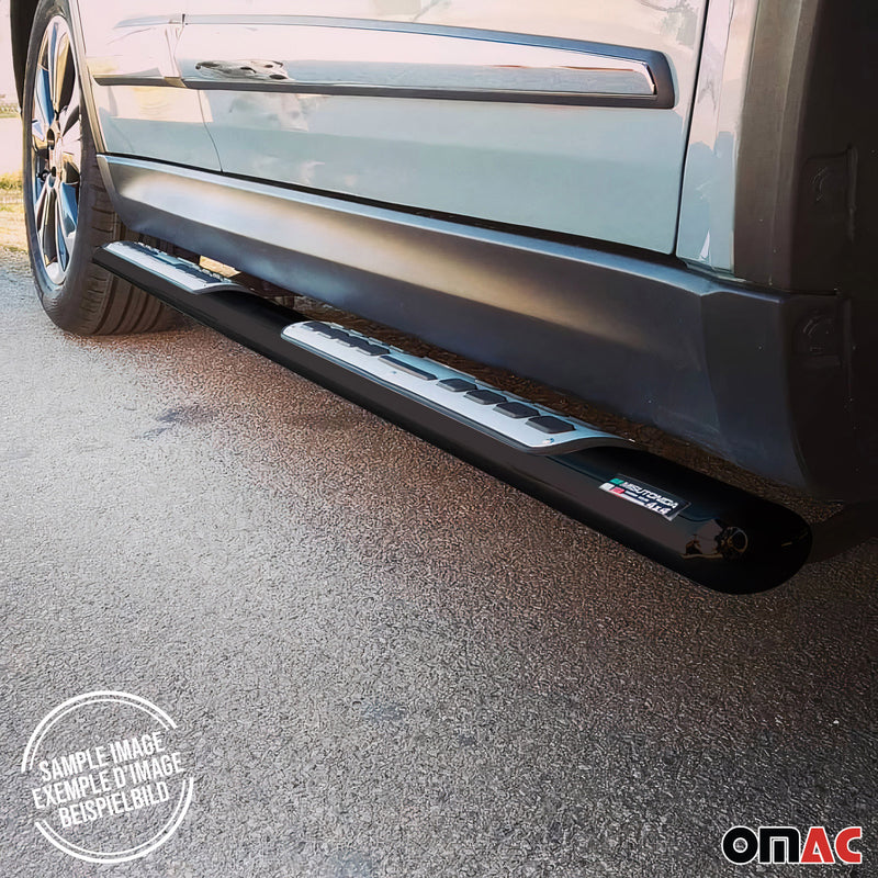 Minigonne laterali in acciaio inox per Dacia Duster 2010-2017 Nero