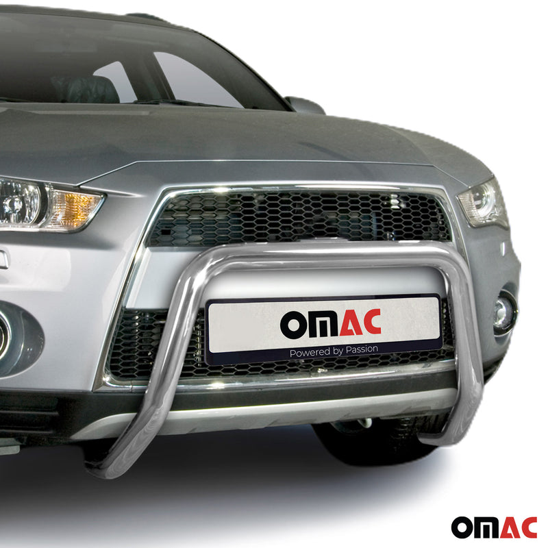 Protezione anteriore per Mitsubishi Outlander 2010-2012 con ABE Silver 