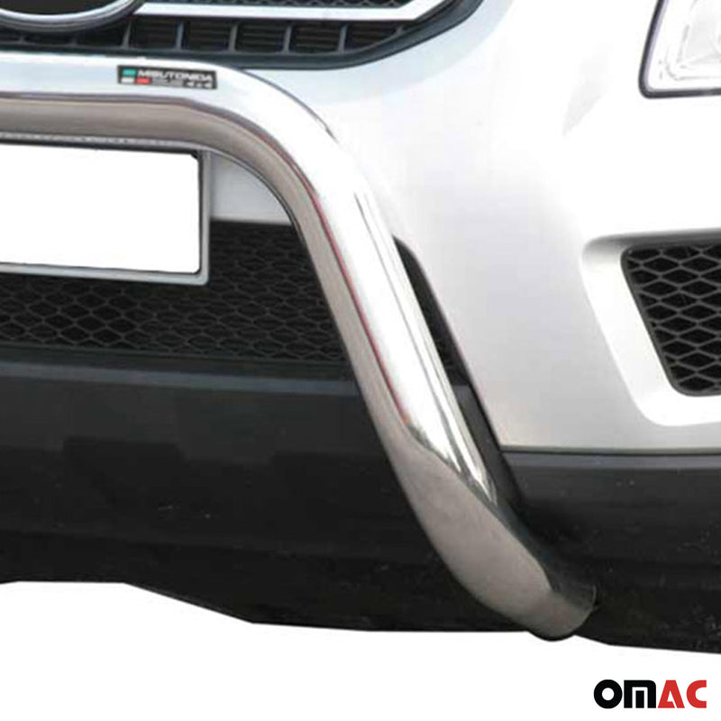 Protezione anteriore per Kia Sportage 2008-2010 ø76mm acciaio argento