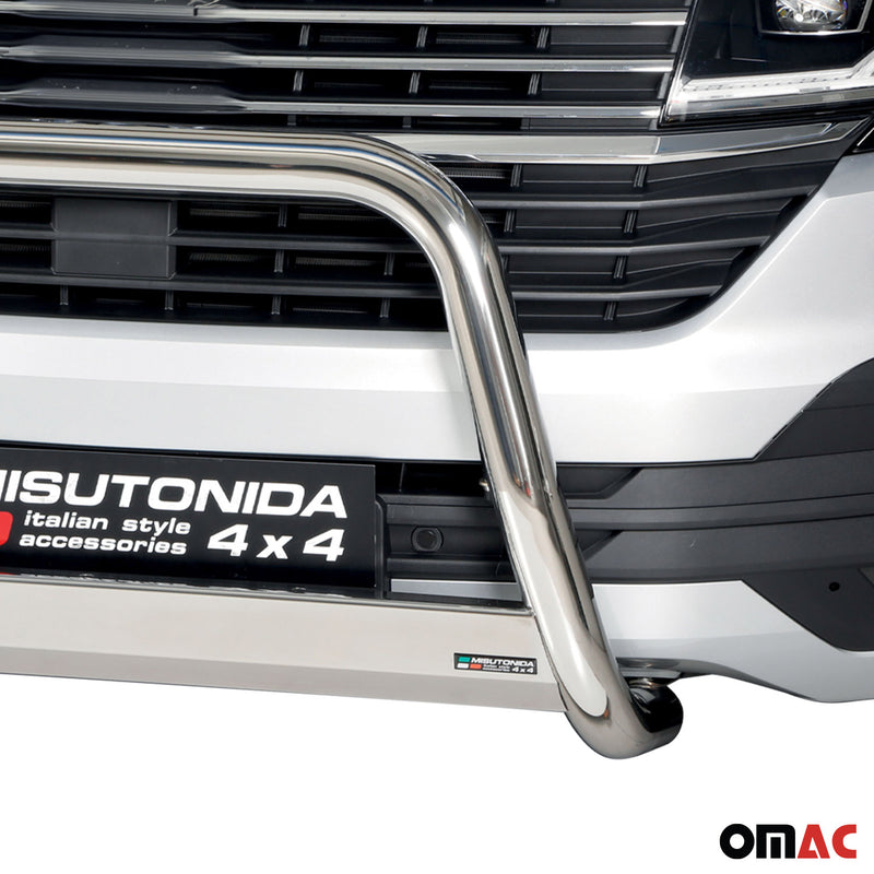 Protezione anteriore per VW T6.1 Transporter 2019-2024 ø63 grigio acciaio