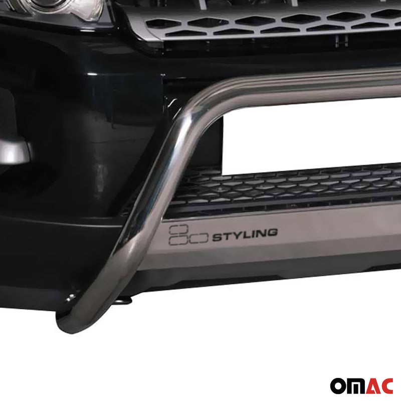 Barra di protezione anteriore per Range Rover Evoque 2011-2015 ø63mm acciaio argento 