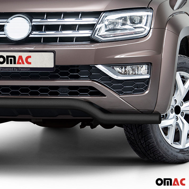 Protezione anteriore per VW Amarok 2016-2021 ABE acciaio inox nero 